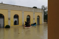 La canoa naviga sopra gliu uffici