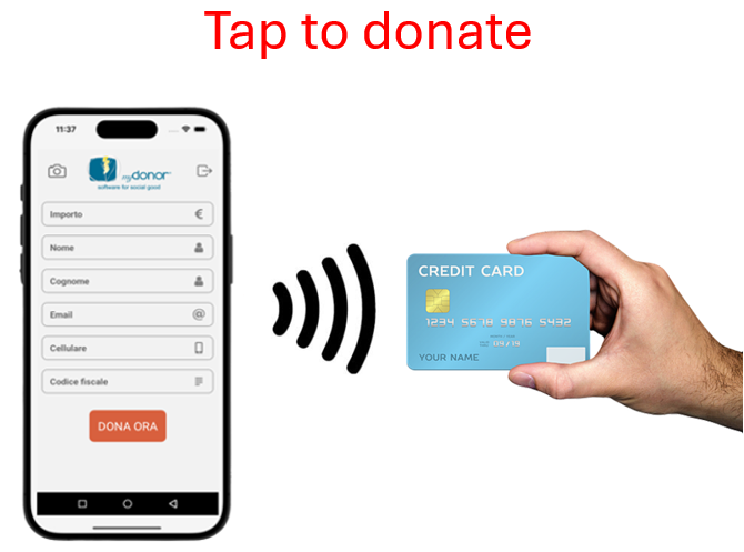 myDonor smart Pos & Tap to donate®
