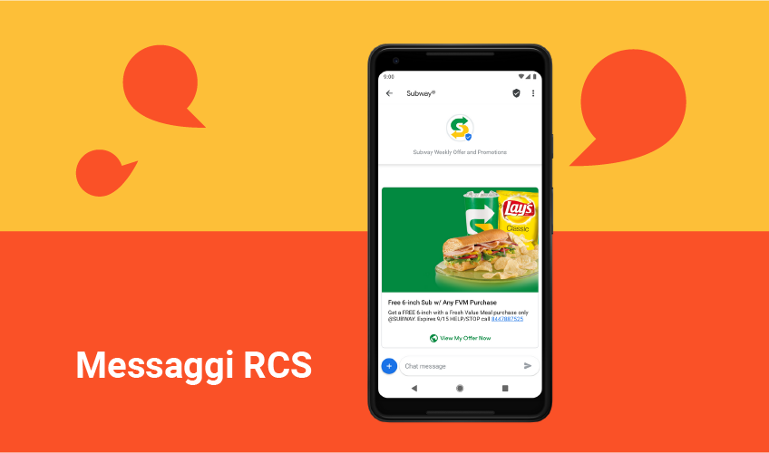 I messaggi RCS (Rich Communication Service) di Google sui nostri CRM